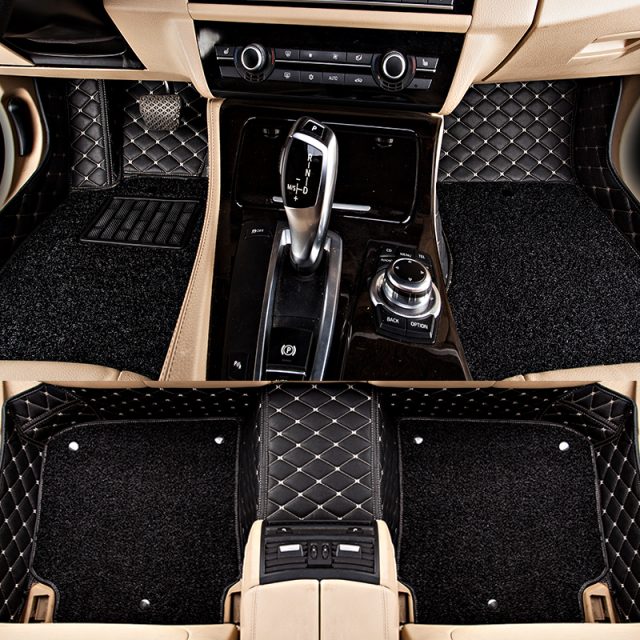 Hot sale custom leather car mats (6)