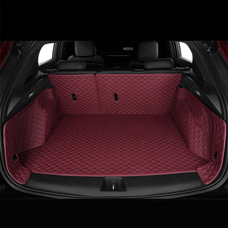Leather car boot carpet for mercedes benz