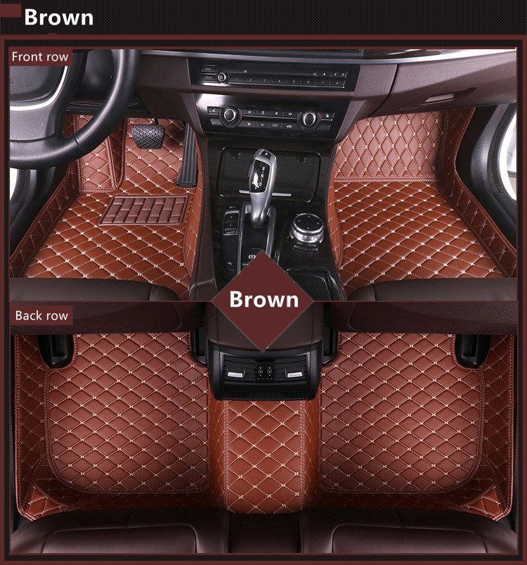 Leather 4 pieces car mats