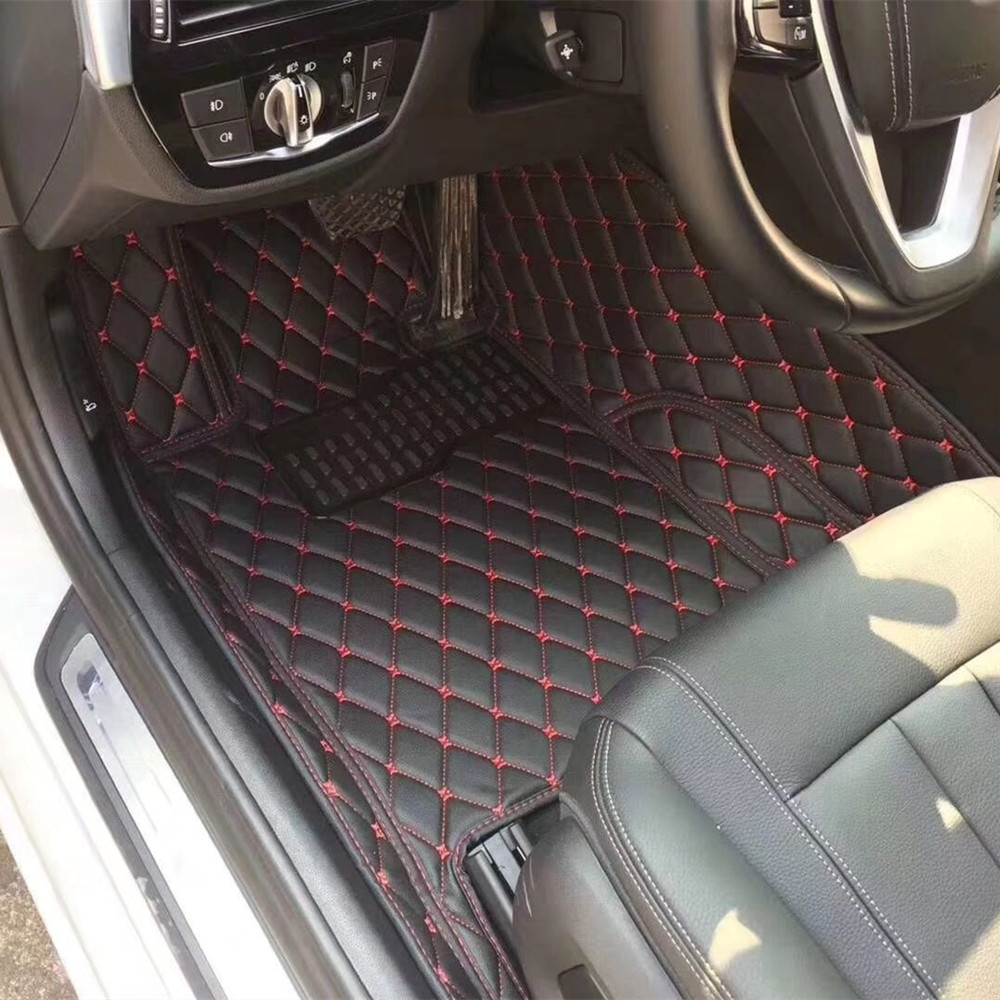 Luxury leather car floor mats