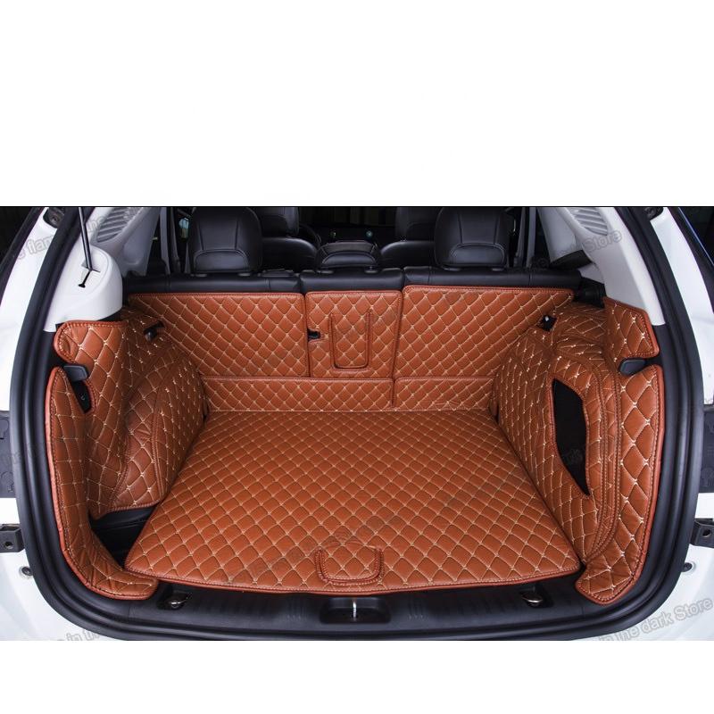 For jeep compass leather car boot carpets