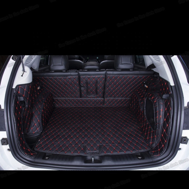 For jeep compass leather car boot carpets