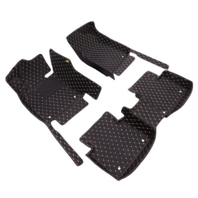 5D Custom Leather Car Floor Mats Full Set for LEXUS KIA Honda