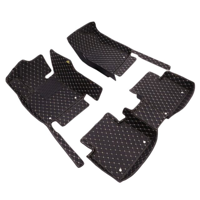 5D Custom Leather Car Floor Mats Full Set for LEXUS KIA Honda