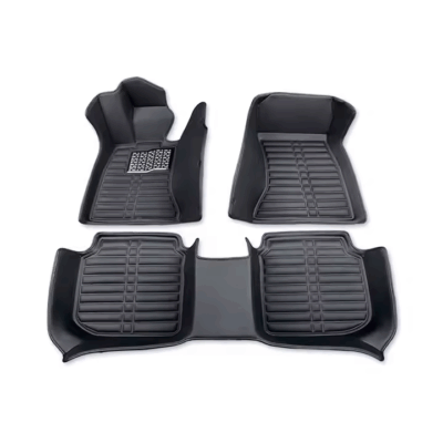 OEM 5D Leather Full Set Car Floor Mats Hot Press Custom Fit Carpet