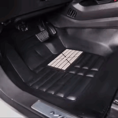 OEM 5D Leather Full Set Car Floor Mats Hot Press Custom Fit Carpet