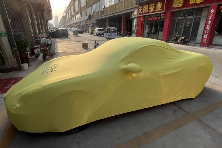 Premium Elastic Fabric Tailored Car Cover for Vehicle Protection