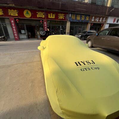 Premium Elastic Fabric Tailored Car Cover for Vehicle Protection