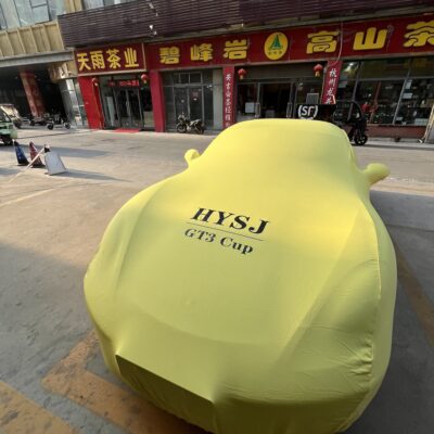 Premium Elastic Fabric Tailored Car Cover for Vehicle Protection