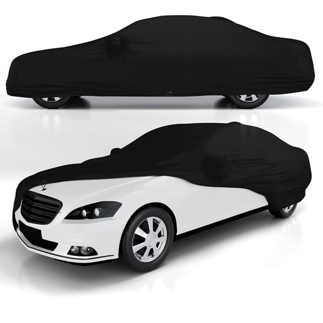 Super Stretch Breathable Full Body Car Cover Universal Fit Indoor Use