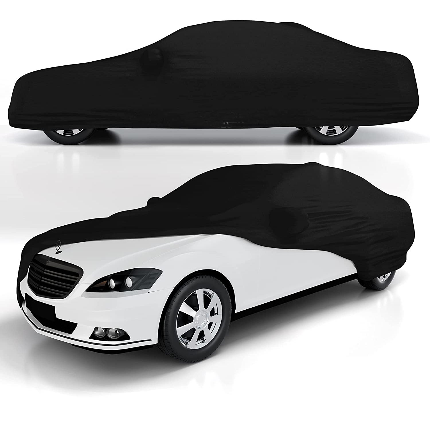 Super Stretch Breathable Full Body Car Cover Universal Fit Indoor Use